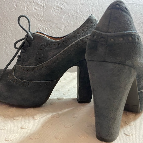 MIZ MOOZ Lance Brown Suede Heeled Booties - Picture 14 of 16